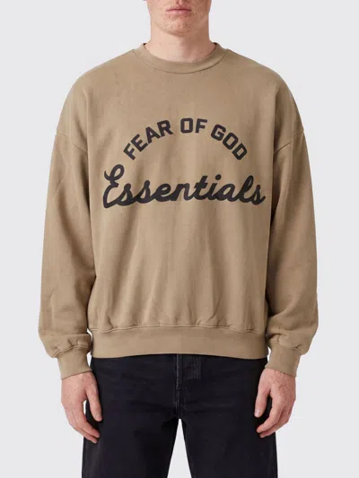 Fear Of God Sweatshirt Men Color Beige In Brown