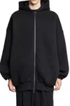 Fear Of God Black Sweatshirt With Hood And Dropped Shoulders In Cotton Blend Man In Black