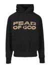 Fear Of God Hooded Long Sleeve Knitwear Garment In Black