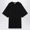 Fear Of God Eternal Black Crewneck T-shirt With Tonal Embroidery On The Front And Logo Patch On The Rear In Cott In Black