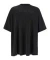 Fear Of God Eternal Black Crewneck T-shirt With Tonal Embroidery On The Front And Logo Patch On The Rear In Cott In Black