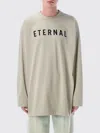 Fear Of God Ribbed Crew Neck Graphic Print T-shirt In Grey