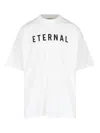 Fear Of God Eternal Oversized Logo-detailed Cotton-jersey T-shirt In White