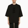 Fear Of God Mens Black Crewneck Relaxed-fit Cotton-jersey T-shirt In Black