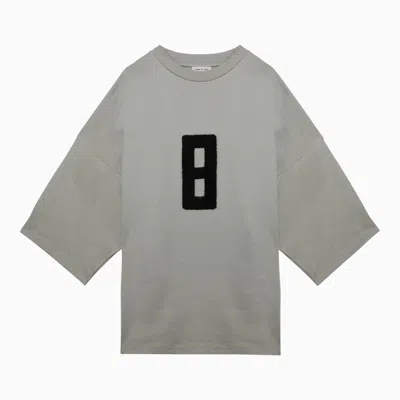 Fear Of God T-shirt With Embroidery Milan 8 Paris Sky Men In Grey