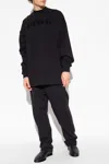 Fear Of God Eternal Oversized Logo-embossed Cotton-blend Jersey Sweatshirt In Black