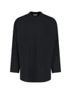 Fear Of God Logo Patch Long Sleeve Tee In Black