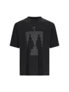 Fear Of God Graphic Print Crew Neck Short Sleeve Top In Black