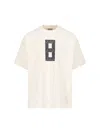 Fear Of God 8 Oversized Logo-print Cotton-jersey T-shirt In White
