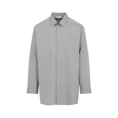 Fear Of God Tailored Grey Cotton-virgin Wool Blend Shirt