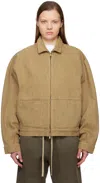 Fear Of God Tan 8th Denim Jacket In 245 Deer