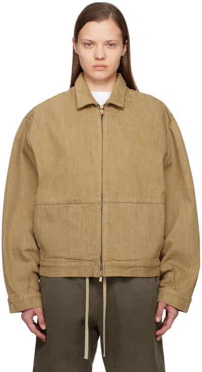 Fear Of God Tan 8th Denim Jacket In 245 Deer