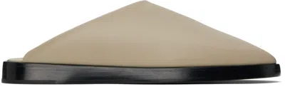 Fear Of God Taupe Backless Mules In Beige