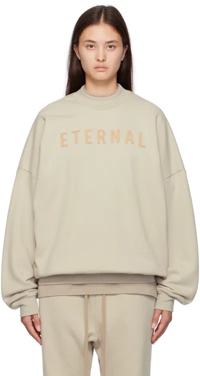 Fear Of God Taupe Eternal Sweatshirt In 024 Cement