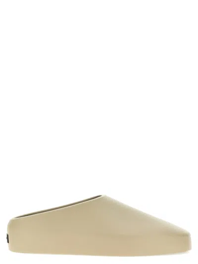 FEAR OF GOD TAUPE SLIP ON SLIDES
