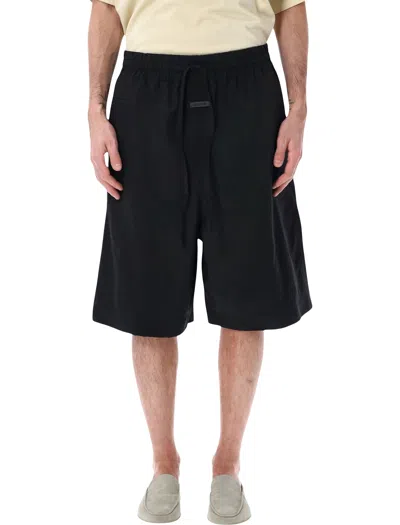 Fear Of God Nylon Ripstop Sport Shorts In Black