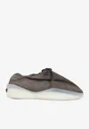 Fear Of God Suede Round Toe Sneakers With Rubber Sole In Animal Print