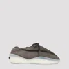 Fear Of God Suede Round Toe Sneakers With Rubber Sole In Green
