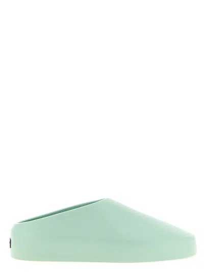 Fear Of God California Two Square Toe Slipper Sabots In Blue
