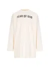 Fear Of God Thunderbird Logo T-shirt In Cream Cotton In Cream