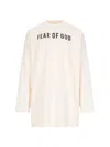 FEAR OF GOD FEAR OF GOD THUNDERBIRD LOGO T-SHIRT IN CREAM COTTON