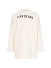 Fear Of God Thunderbird Logo T-shirt In Cream Cotton