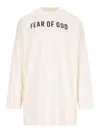 Fear Of God Thunderbird Logo T-shirt In Cream Cotton In White
