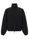 Fear Of God Nylon Zip-up Sweatshirt In Black