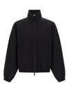 Fear Of God Black Nylon Bomber With High Collar In Black