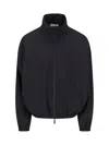 Fear Of God Black Nylon Bomber With High Collar In Black
