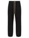 Fear Of God Elastic Waistband Trackpant Joggers With Side Zip Pockets In Black