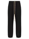 Fear Of God Elastic Waistband Trackpant Joggers With Side Zip Pockets In Black
