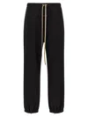 Fear Of God Elastic Waistband Trackpant Joggers With Side Zip Pockets In Black