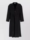 Fear Of God Trench Coat With Waist Belt And Long Sleeves In Black