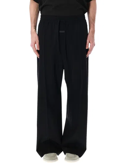 Fear Of God Dark Grey Wideleg Wool Trousers In Multi