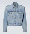 Fear Of God Light Blue Denim Jacket With Button-up Front And Vintage Finish In Blue