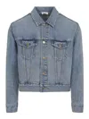 Fear Of God Light Blue Denim Jacket With Button-up Front And Vintage Finish In Blue