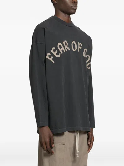 Fear Of God Tshirt Fog Ls In Gray