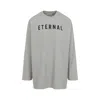 Fear Of God Dove Grey Cotton Eternal Long Sleeve Tee In Grey