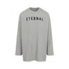 Fear Of God Dove Grey Cotton Eternal Long Sleeve Tee In Grey