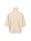 Fear Of God Turtleneck Sweater In Beige Virgin Wool Dropped Shoulders