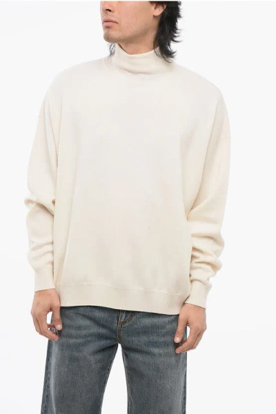 Fear Of God Turtleneck Virgin Wool Pullover In White