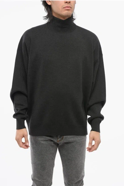 Fear Of God Turtleneck Virgin Wool Pullover In Gray