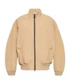 Fear Of God Twill Bomber Jacket In Neutral