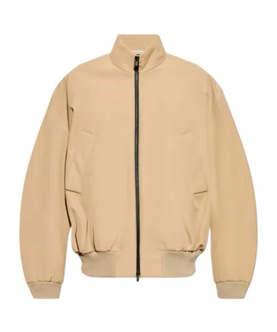 Fear Of God Twill Bomber Jacket In Neutral