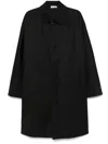 Fear Of God Black Nylon Wool Car Coat In Black