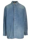 Fear Of God Long-sleeved Denim Shirt In Light Blue