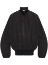 Fear Of God Black Nylon Bomber With High Collar In 001 Black