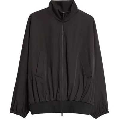 Fear Of God Vented Stand Collar Track Jacket In Black