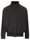 Fear Of God Vented Stand Collar Track Jacket In Black
